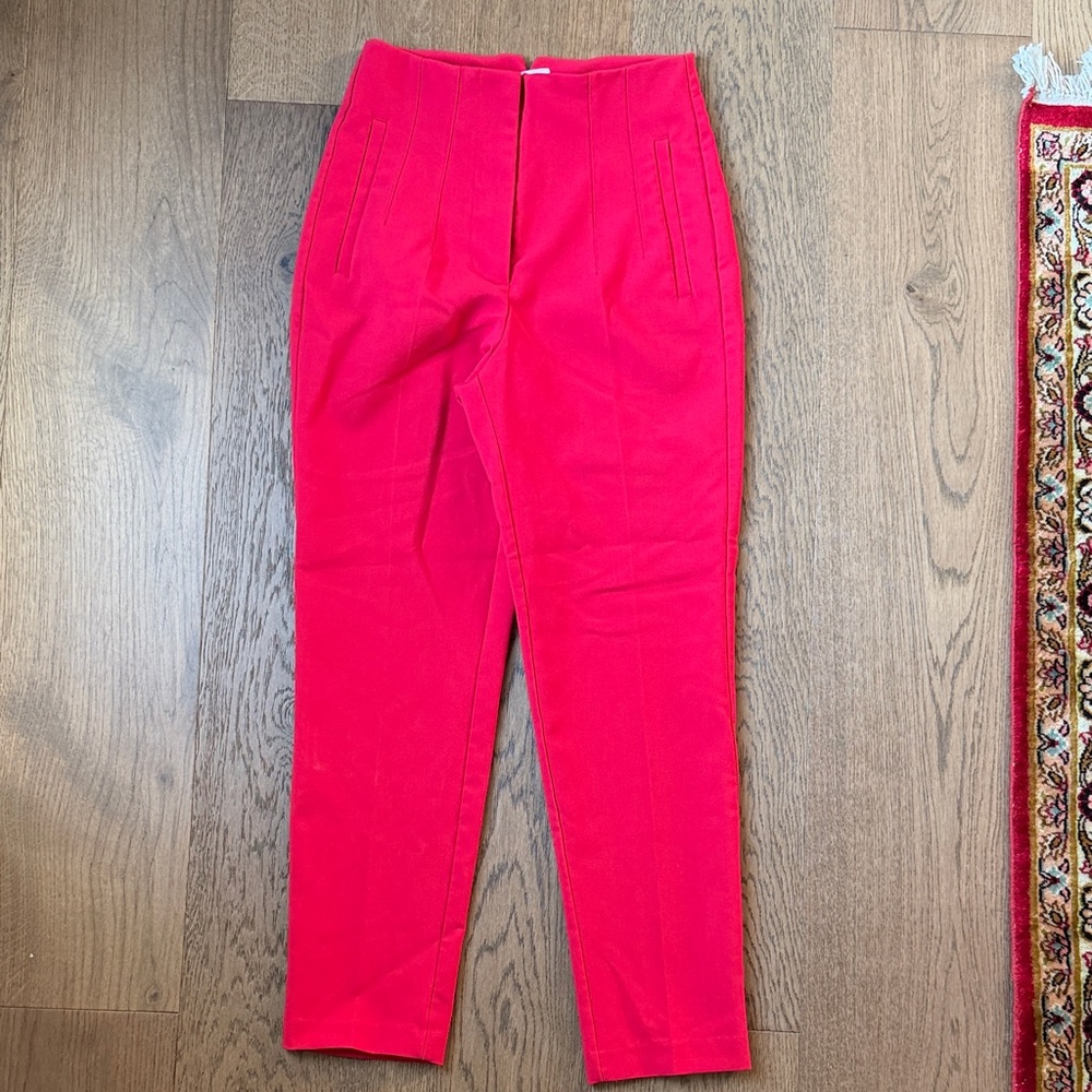 Vibrant Red High-Waisted a loves a pants